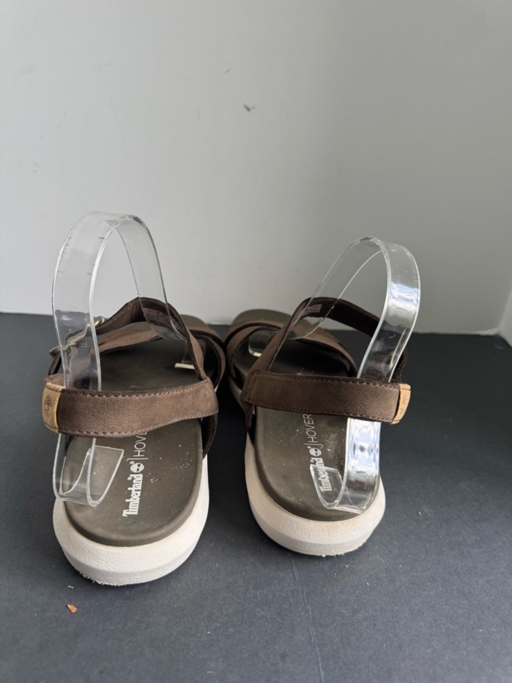 Timberland Women's Wilesport Brown/Green Leather Strap Sandals A1TSW. Size 8 - Picture 11 of 14